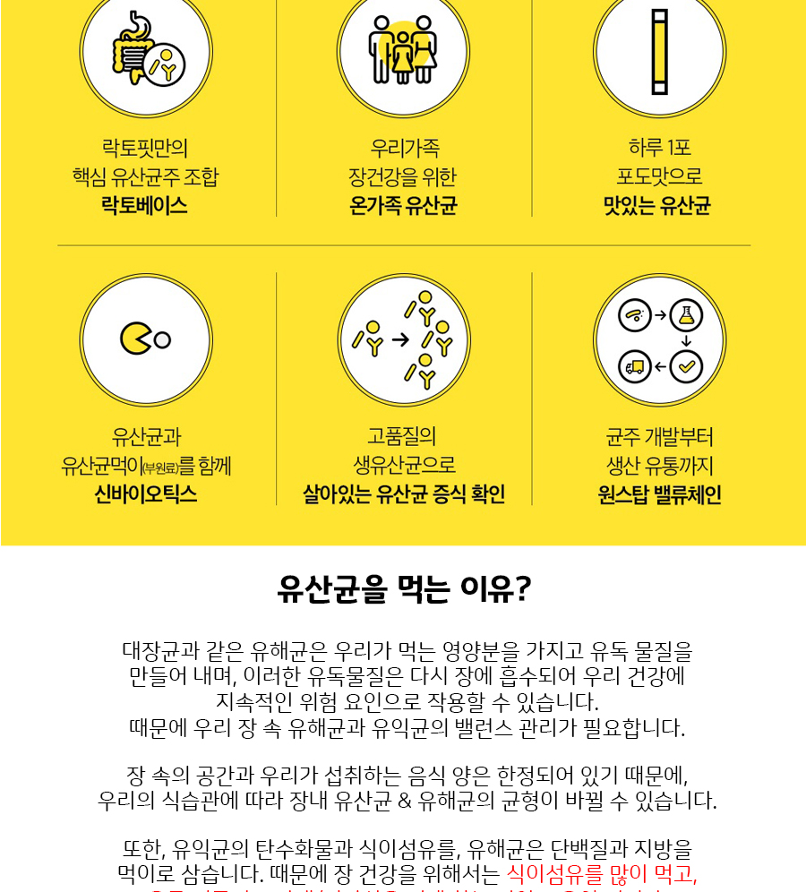 락토핏 상세페이지 입니다.